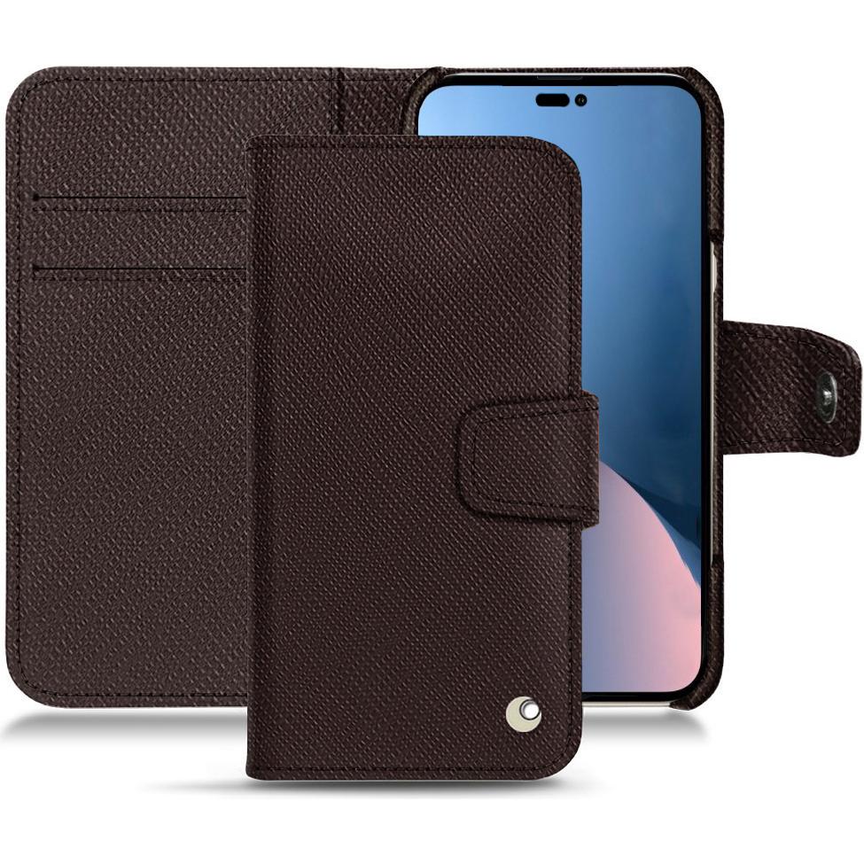 Thumbnail - Noreve Lederschutzhülle Wallet (Apple iPhone 14 Plus), Smartphone Hülle, Braun