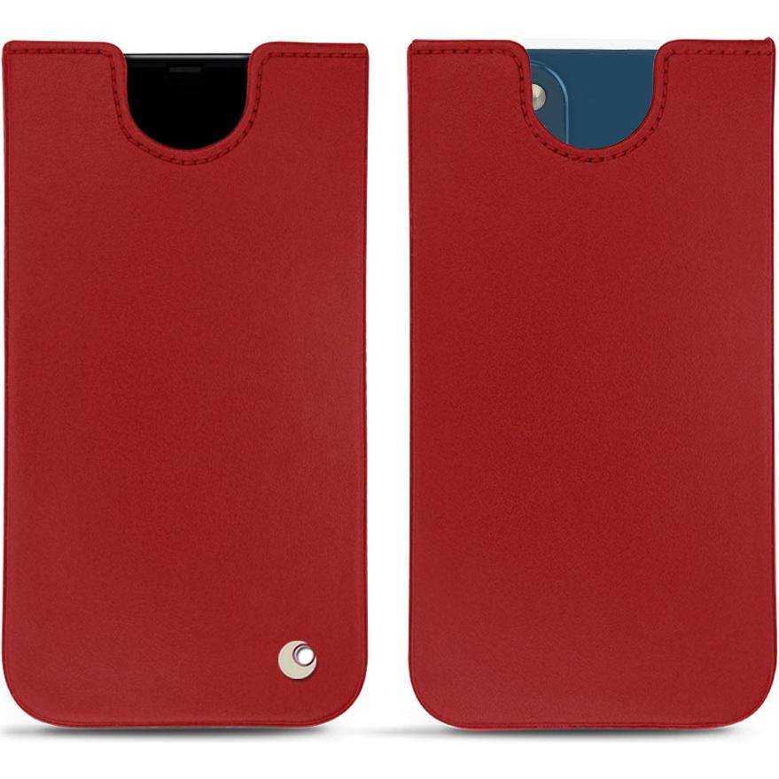 Noreve Lederschutzhülle (Apple iPhone 14), Smartphone Hülle, Rot