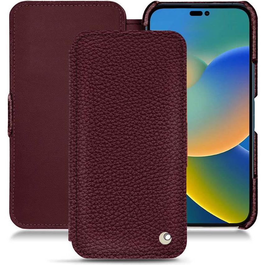 Noreve Lederschutzhülle horizontal (Apple iPhone 14), Smartphone Hülle, Violett