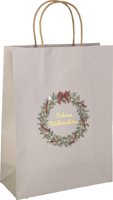 Produktbild MICA Living Geschenktasche - Schöne Weihnachten - ca. 25 x 11 x 33 cm - 1 Stück