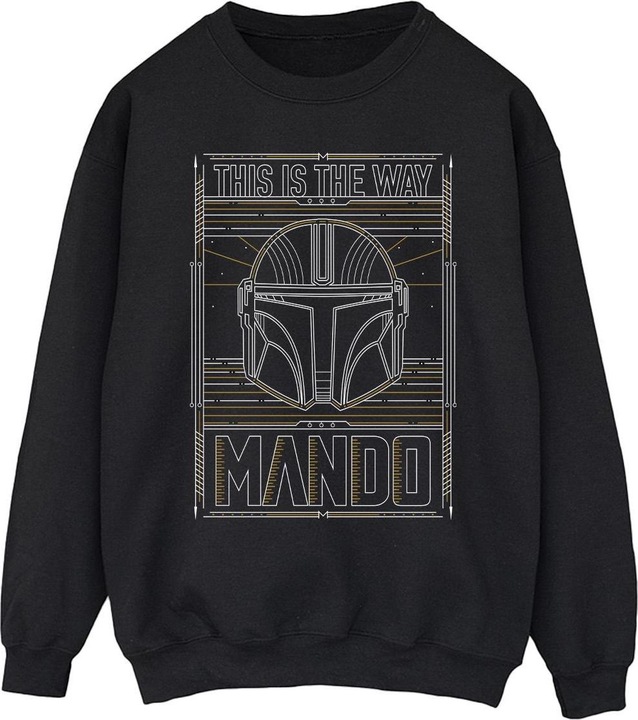Produktbild Star Wars The Mandalorian The Way Outline Helm Sweatshirt (XXL)