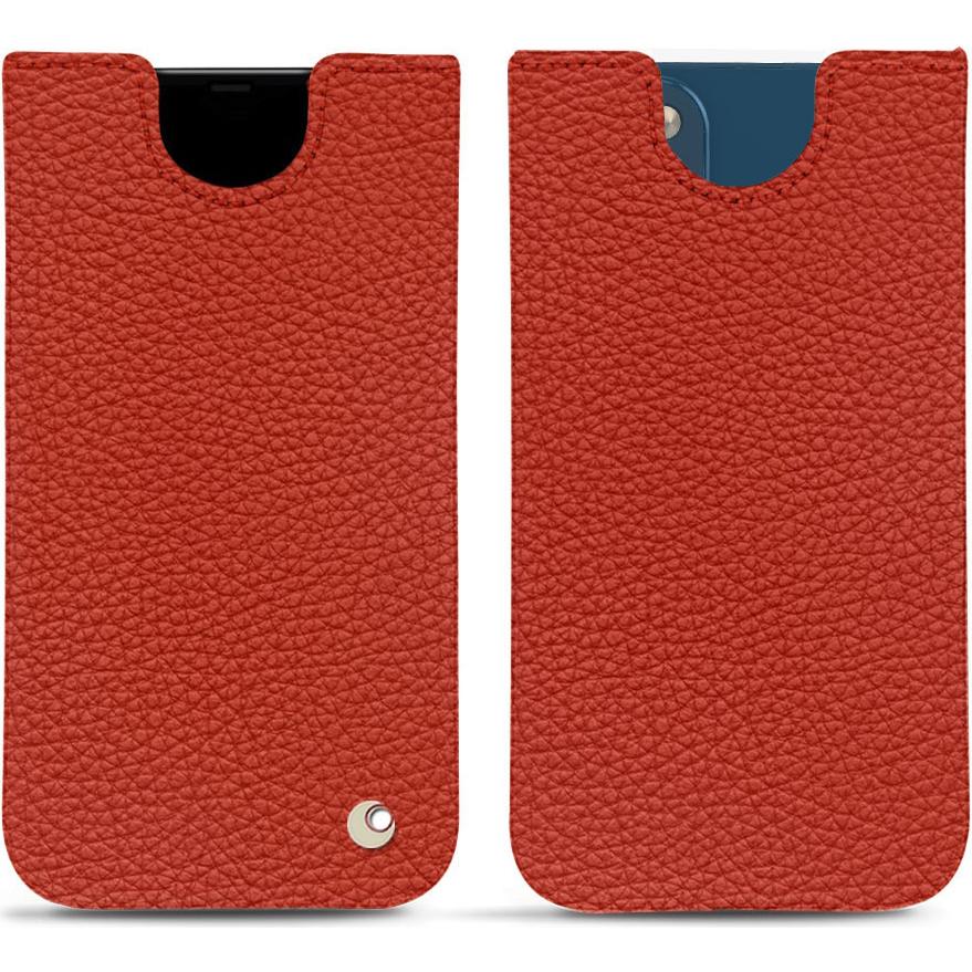 Noreve Lederschutzhülle (Apple iPhone 14), Smartphone Hülle, Orange
