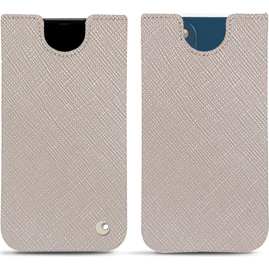 Noreve Lederschutzhülle (Apple iPhone 14), Smartphone Hülle, Beige