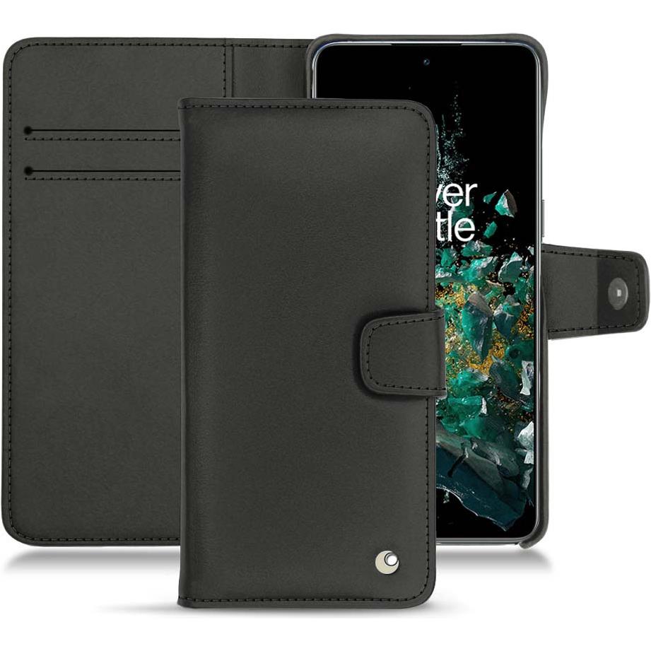 Noreve Lederschutzhülle Wallet (OnePlus 10T), Smartphone Hülle, Schwarz