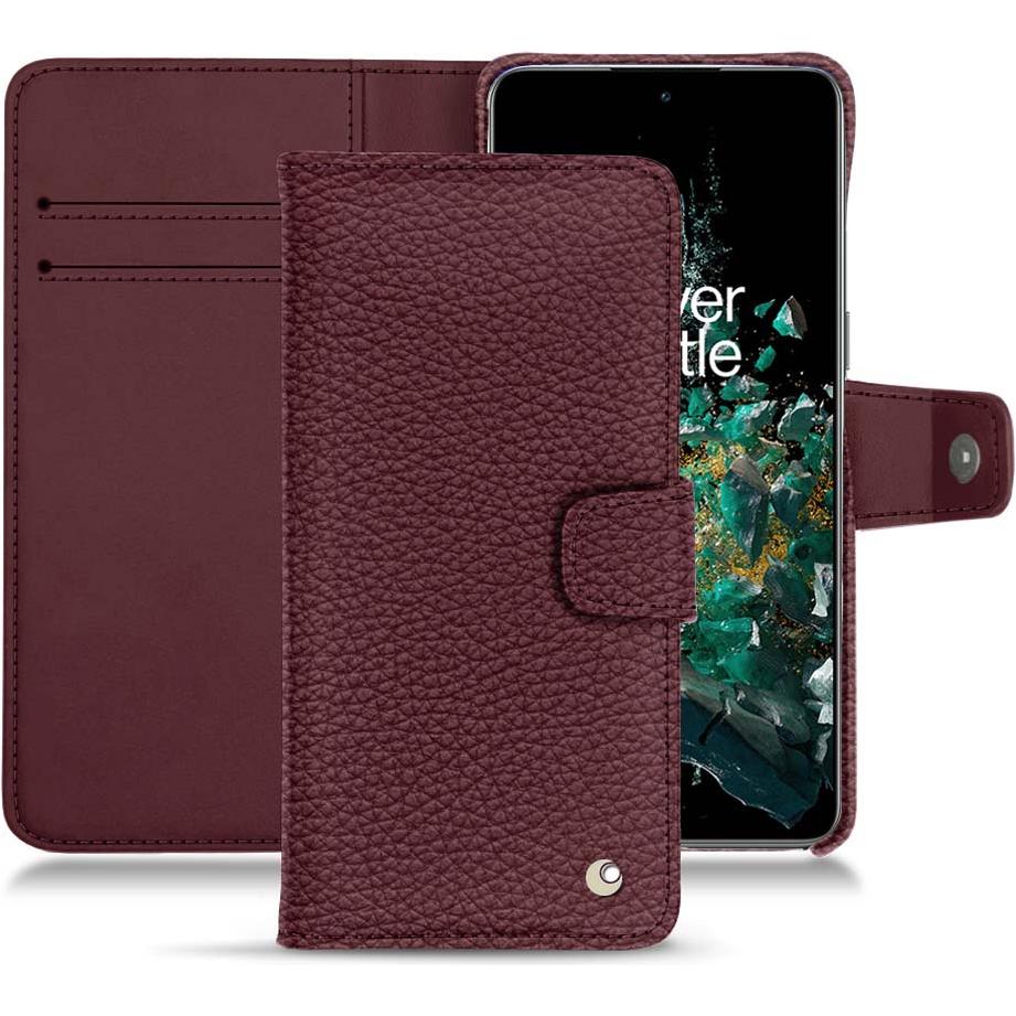 Noreve Lederschutzhülle Wallet (OnePlus 10T), Smartphone Hülle, Violett