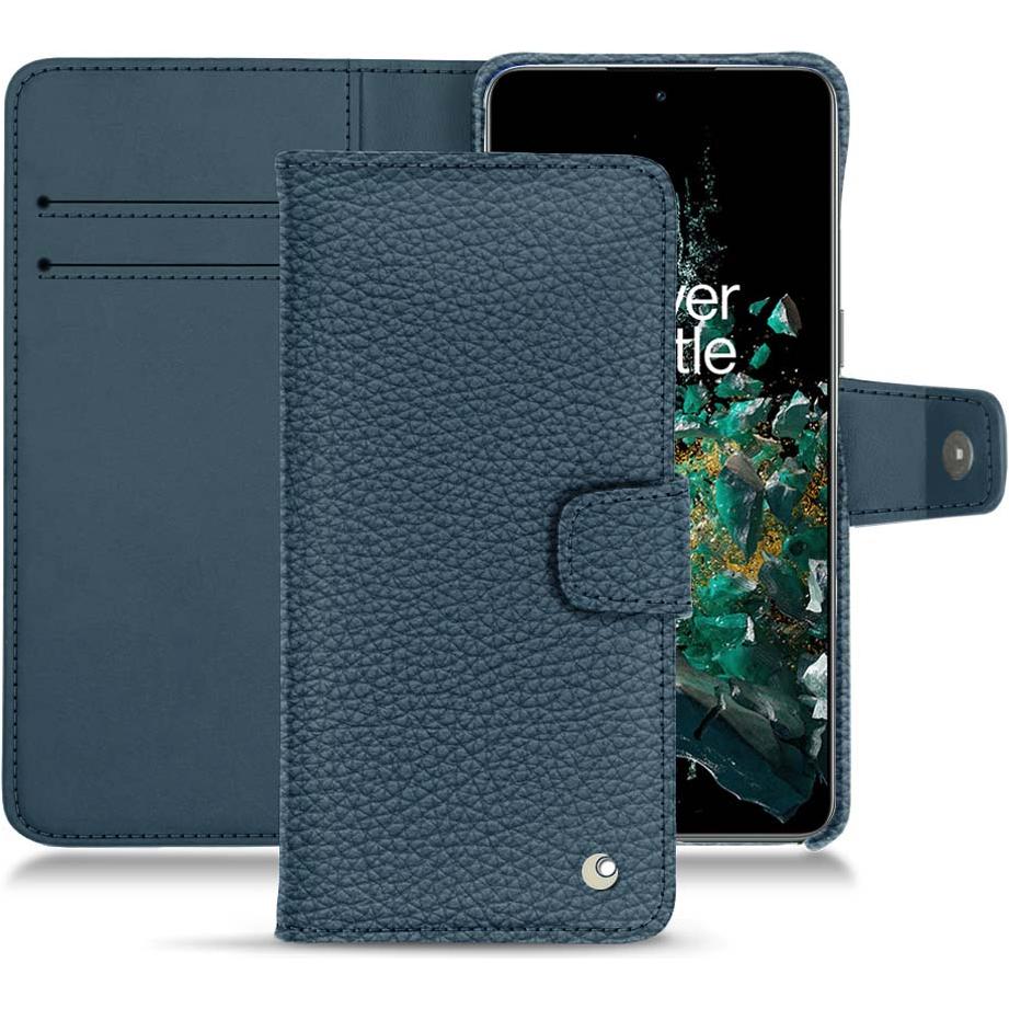 Noreve Lederschutzhülle Wallet (OnePlus 10T), Smartphone Hülle, Blau