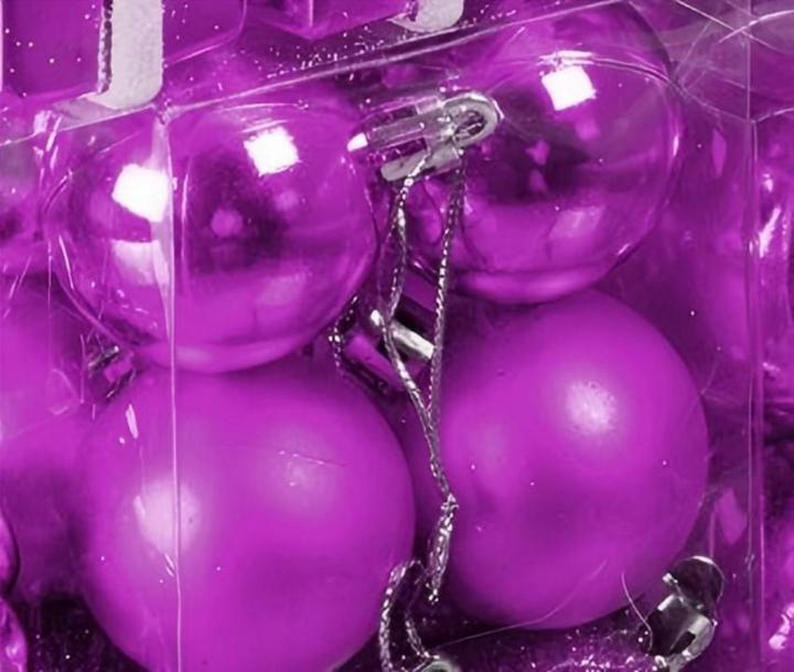 Produktbild Relaxdays - Weihnachtskugeln 50er Set, Pink/ Silber, 7 x 6 cm (50 x)