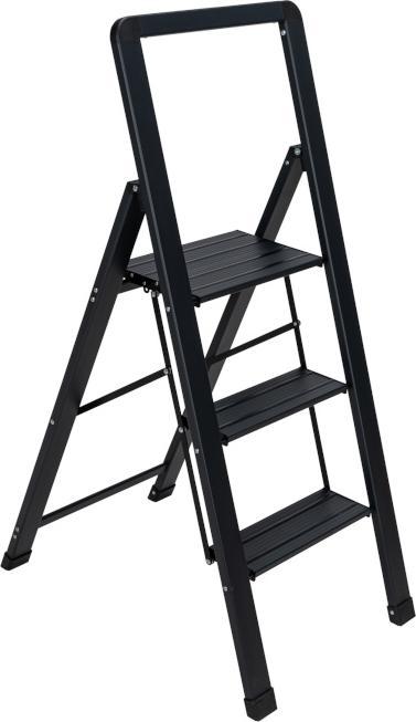 Wenko Alu-Smart Klapptrittleiter (Stehleiter, 107 cm)