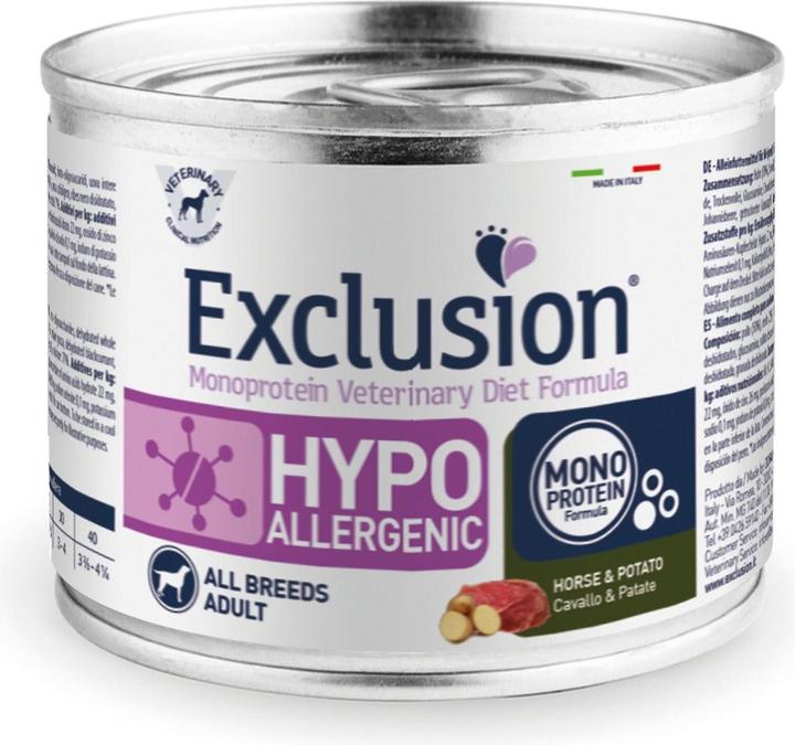 Image du produit Exclusion Cheval et pomme de terre hypoallergéniques (Adulte, 24 pcs, 200 g)