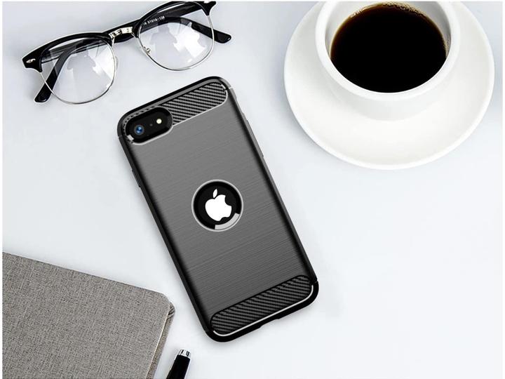 Immagine prodotto Screenguard Apple iPhone SE 2020 Custodia Carbon Brushed Soft TPU (Apple iPhone SE (seconda generazione))