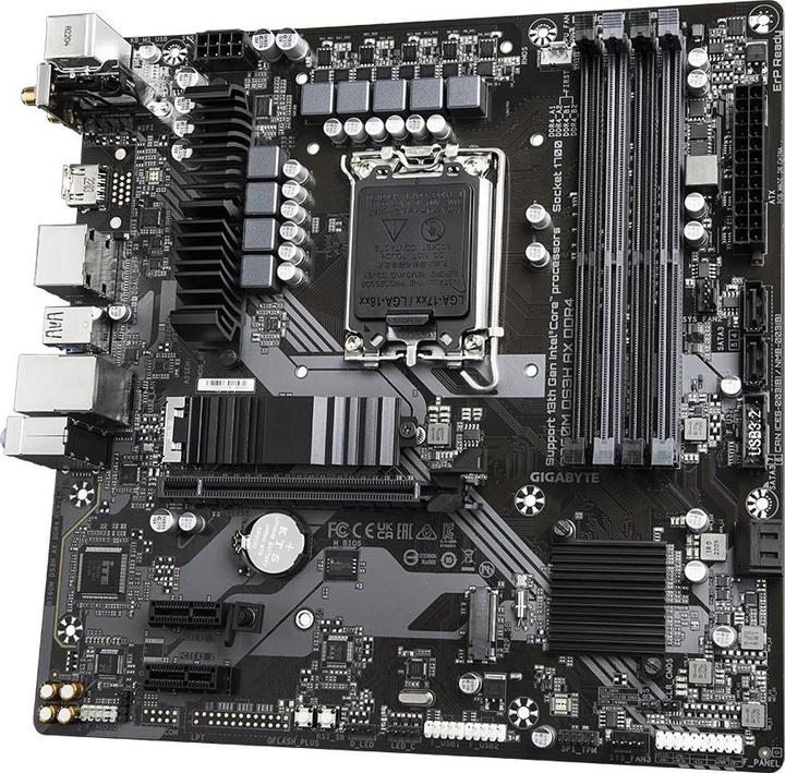 Actual product image Gigabyte Mainboard||Intel B760 Express|LGA1700|Micro-ATX|Memory DDR4|Memory slots 4|2xPCI-Express 3. (LGA 1700, Intel B760 Express, mATX)