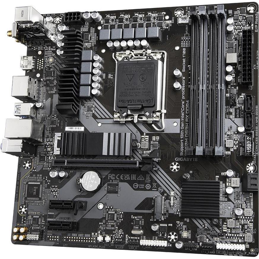 Thumbnail - Gigabyte Mainboard Intel B760 Express LGA1700 Micro-ATX Speicher DDR4 Speichersteckplätze 4 2xPCI-Express 3. (LGA 1700, ...