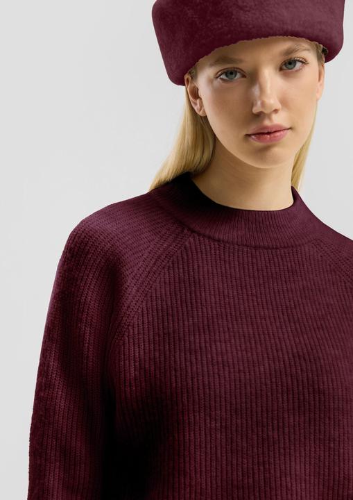 Produktbild s.Oliver Strickpullover Melierter Pullover (XXL)