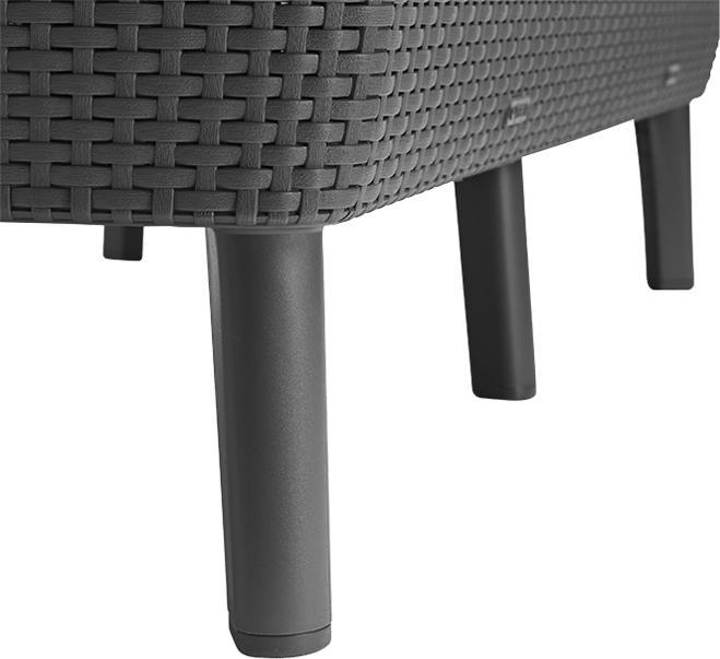 Produktbild Allibert Loungeset Salemo, Anthrazit, 4 SitzplÃ¤tze