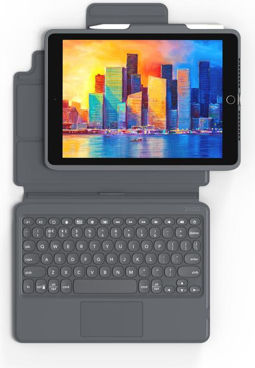 Produktbild Zagg Kbd Pro Keys W/ Trackpad German (Apple iPad 2019 (7. Gen), Apple iPad 2020 (8. Gen), Apple iPad 2021 (9. Gen))