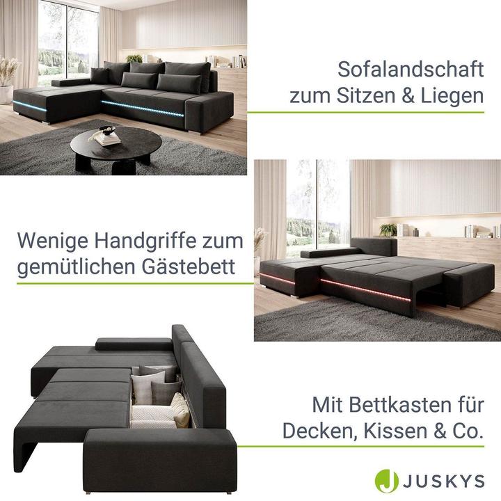 Produktbild Juskys Sofa Davos Links (Ecksofa)