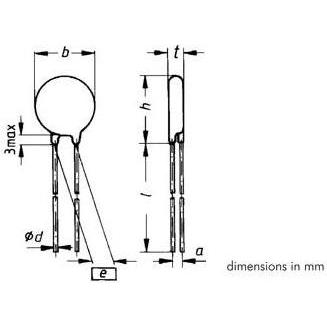 Thumbnail - Perel, Markise, VDR 60VAC/85VDC PITCH=10mm