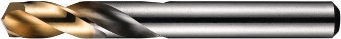 Actual product image Dormer Twist Drill DIN/ANSI Type N A022 Nominal-Ø 3.18 mm HSS profile ground Blank/TiN Cylinder 2,5xD Re... (3.18 mm)