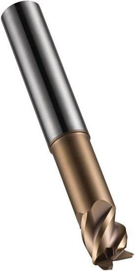 Produktbild Dormer Schaftfräser S521 Nenn-Ø 6 mm Radius 0,5 mm Gesamtlänge 60 HM TiSiN 45 ° Schneidenanzahl 4