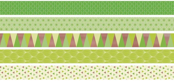 Produktbild Heyda Washi Tape Triangle lime