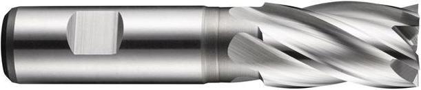 Produktbild Dormer Schaftfräser C247 DIN 844 K Nenn-Ø 9 mm Schneidenlänge 19 mm HSS-E-PM Blank 30 ° Schneidenanzahl 4