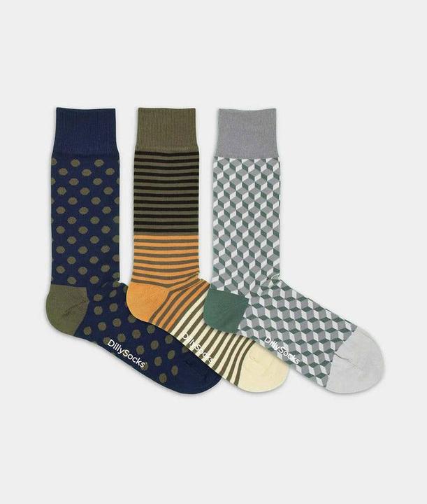 Immagine prodotto DillySocks Vecchi classici (confezione da 3, 36 - 40)