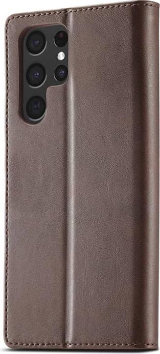 Image du produit LC.Imeeke Samsung S21 Ultra - Etui portefeuille avec 3 emplacements pour cartes & fermeture magnétique, marron (Samsung Galaxy S21 Ultra)