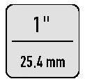 Produktbild ASW Kraftschraubereinsatzverlängerung 550 Antriebsvierkant 1 ″ Länge 330 mm