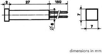 Produktbild Velleman VIERECKIGE 7 x 7mm LED-SIGNALLEUCHTE 12V GRÜN