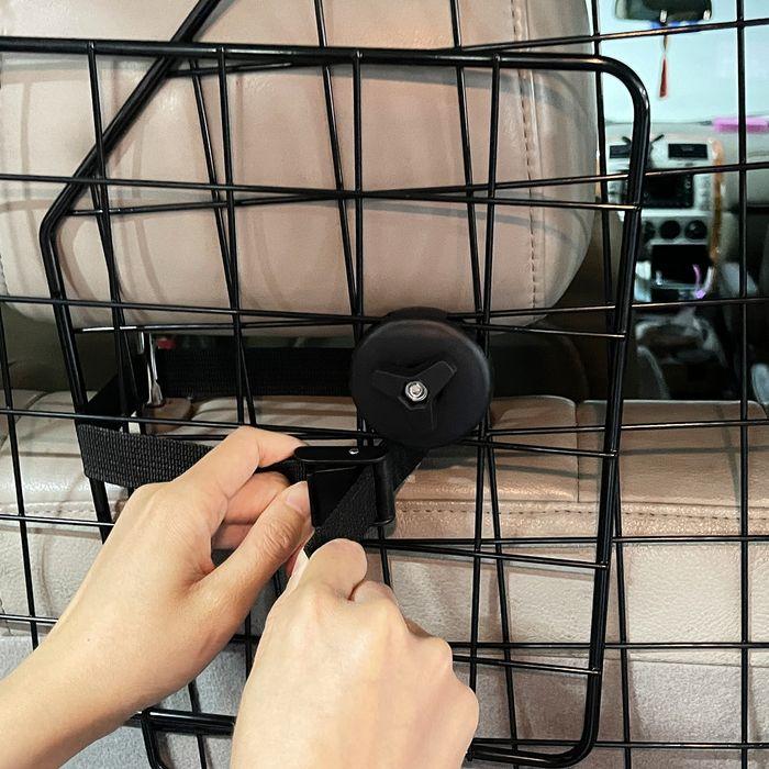 Image du produit Swisshandel24 Hundeschutzgitter Kofferraumgitter Hundegitter Trenngitter verstellbar Stahl (Chien)