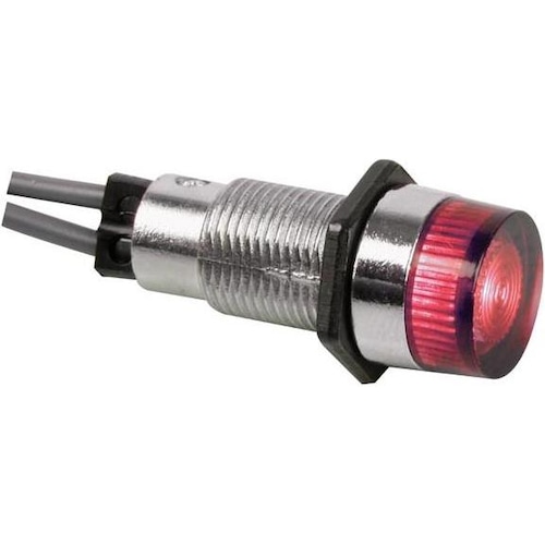 Velleman KONTROLL-LAMPE - RUND - ROT- 12 V - 13 mm, Aktive Bauelemente, Rot