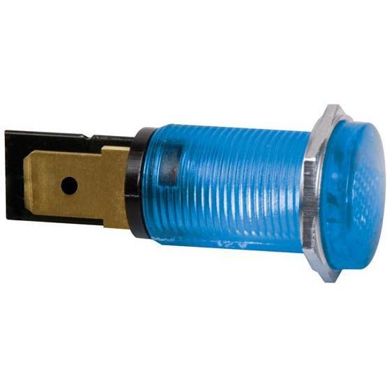 Thumbnail - Velleman KONTROLL-LAMPE - RUND - BLAU - 220 V - 14 mm, Aktive Bauelemente, Blau
