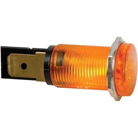 Velleman KONTROLL-LAMPE - RUND - GELB/ORANGE - 220 V - 14 mm, Aktive Bauelemente, Orange