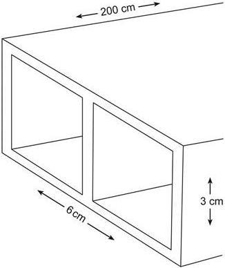 Actual product image Velleman ALUMINIUM PROFILE - 200 cm - 30 x 60 mm - 1.35 mm (200 cm)