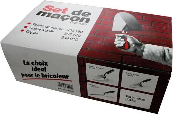 Produktbild Velleman MAURERWERKZEUG-SET - 3-tlg. - HOBBY (17.50 cm)