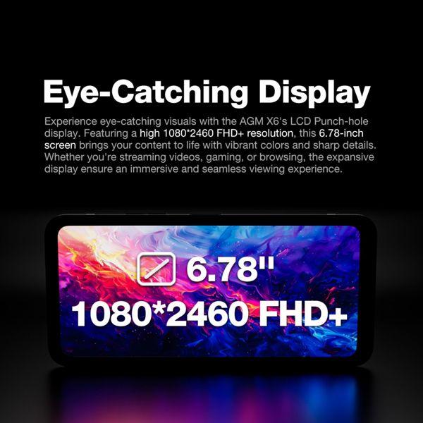 Actual product image AGM X6 5G 8/128, bw (128 GB, Black, 6.78", Dual SIM, 5G)