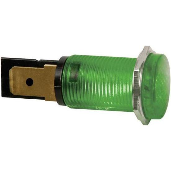 Velleman KONTROLL-LAMPE - RUND - GRÜN - 12 V - 14 mm, Aktive Bauelemente, Grün