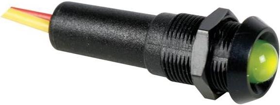 Velleman Lampada Di Segnalazione A LED 12 V Verde - Alloggiamento Nero