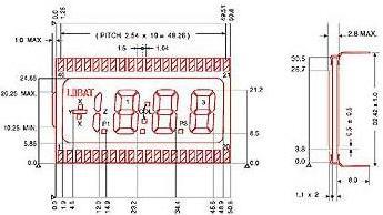 Immagine prodotto LCD DISPLAY LC A 3 1/2 CIFRE (Display)