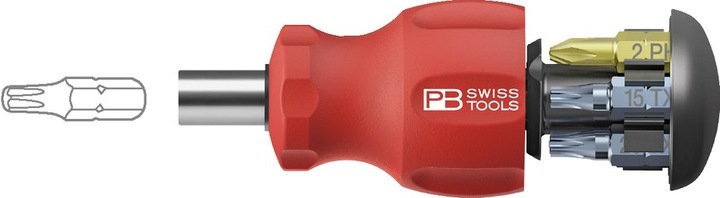Immagine prodotto PB Swiss Tools PB Insider Stubby (Viti con testa a intaglio, Torx (TX), Fessura croce Phillipps (PH))