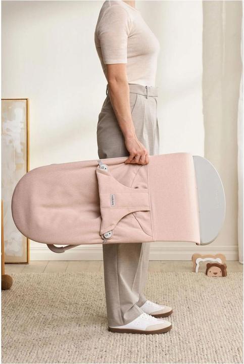 Produktbild BabyBjörn Wippe Bliss, Woven, hellrosa mélange