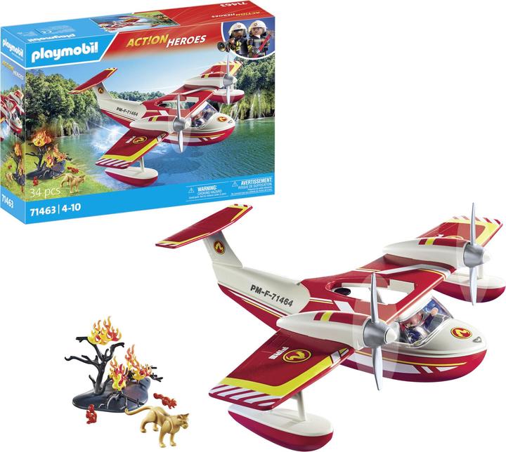 Immagine prodotto Playmobil Aereo antincendio con funzione di estinzione (71463)