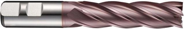 Produktbild Dormer Schaftfräser C295 DIN 844 L Nenn-Ø 40 mm Schneidenlänge 125 mm HSS-E-PM TiCN 30 ° Schneidenanzahl 6