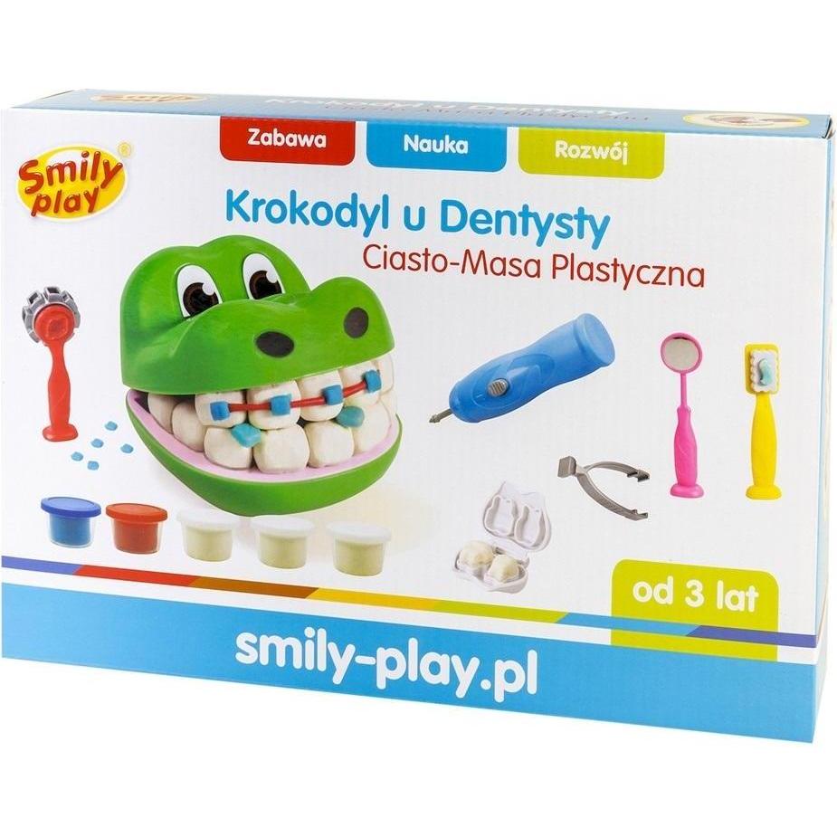 Smily ciasto masa plastyczna krokodyl u dentysty
