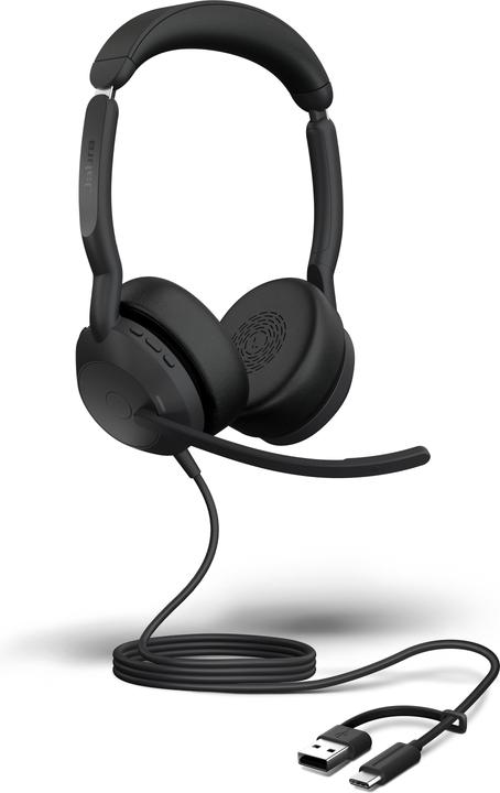Actual product image Jabra Evolve2 50 (Cable, USB-A, Alcatel-Lucent, Avaya, Cisco, Google Meet, Unify, Zoom)