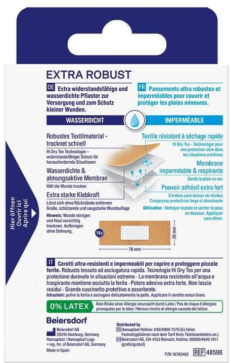 Image du produit Hansaplast Extra Robust Strips (16x)