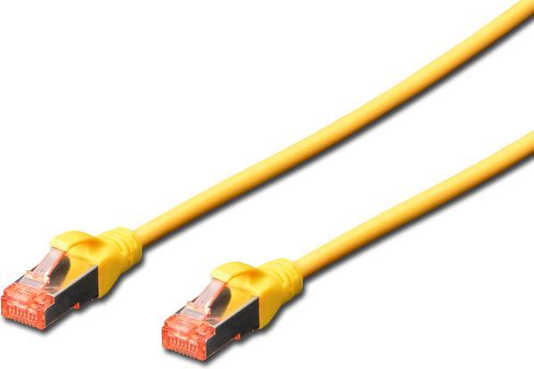 Image du produit Digitus CAT 6 S-FTP Câble patch Cu LSZH AWG 27/7 Long 0,25 m 10 pcs Couleur Jaune (S/FTP, CAT6, 0.25 m)
