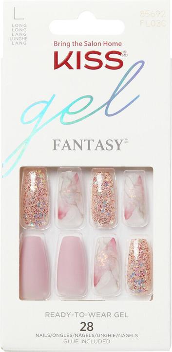 Actual product image KISS Glue-on nails Glam Fantasy Nails - Dreams 28 pcs (Artificial nails)