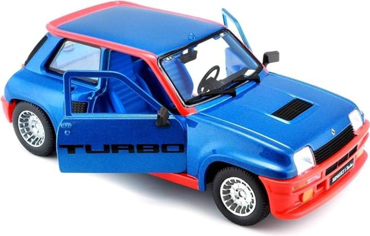 Actual product image Bburago Renault 5 Turbo blue/red 1:24