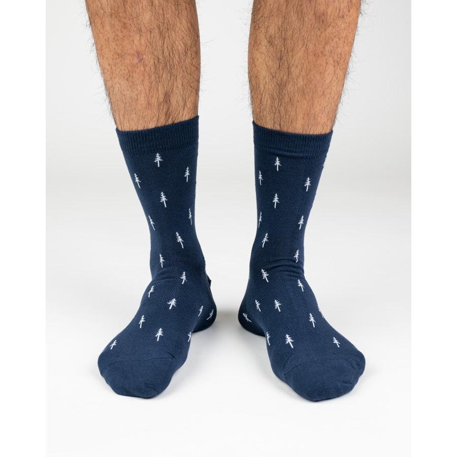 Thumbnail - Nikin, Herren, Socken, TreeSocks Standard Allover Dunkelblau, Blau, (Einzelpack, 36 - 40)